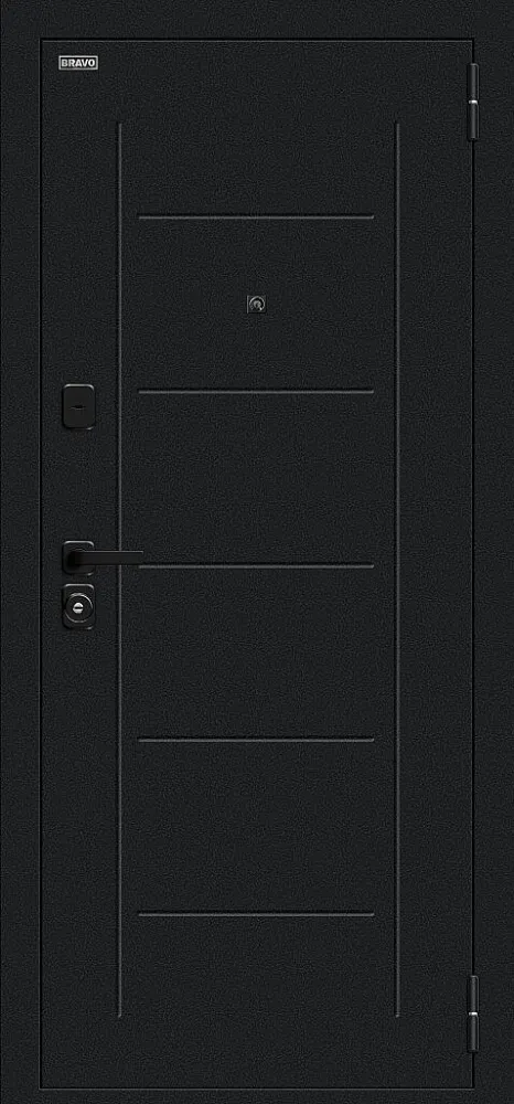 Фото Дверь Борн/SBlack Букле черное/Riviera Ice BR6184